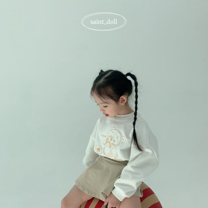 Saint Doll - Korean Children Fashion - #littlefashionista - Bear Embroidery Sweatshirt - 10