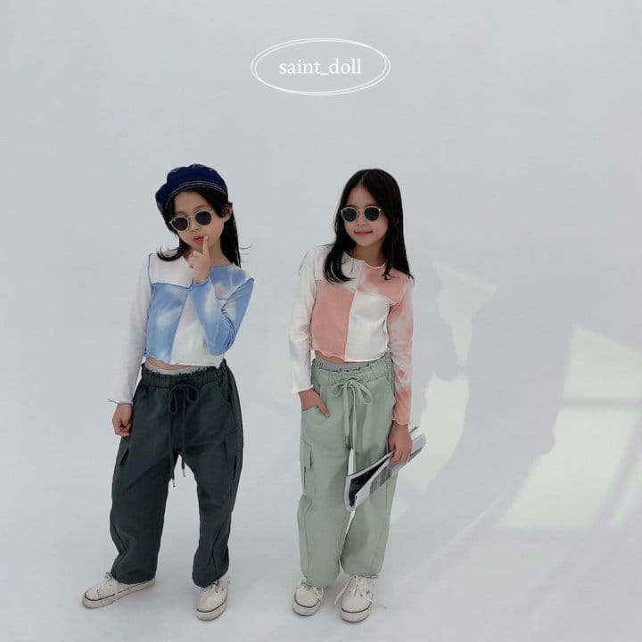 Saint Doll - Korean Children Fashion - #magicofchildhood - Water Paint Crop Tee - 2