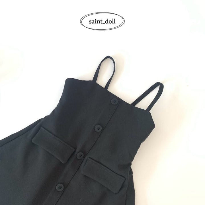 Saint Doll - Korean Children Fashion - #minifashionista - Button Sleeveless One-Piece With Mom - 3