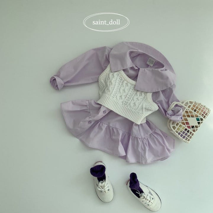 Saint Doll - Korean Children Fashion - #prettylittlegirls - Ribbon Crop Knit - 3