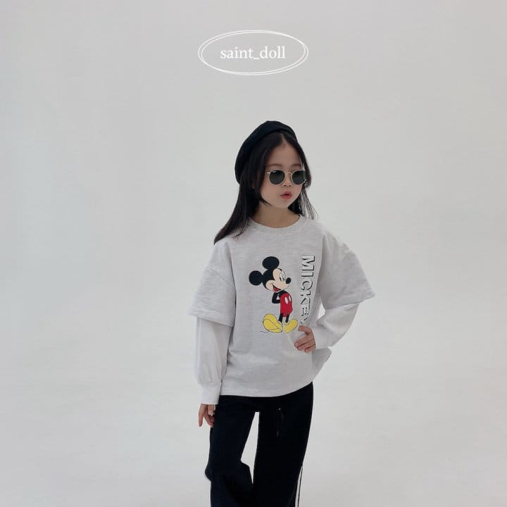 Saint Doll - Korean Children Fashion - #stylishchildhood - Overlap M Sweatshirt With Mom - 11