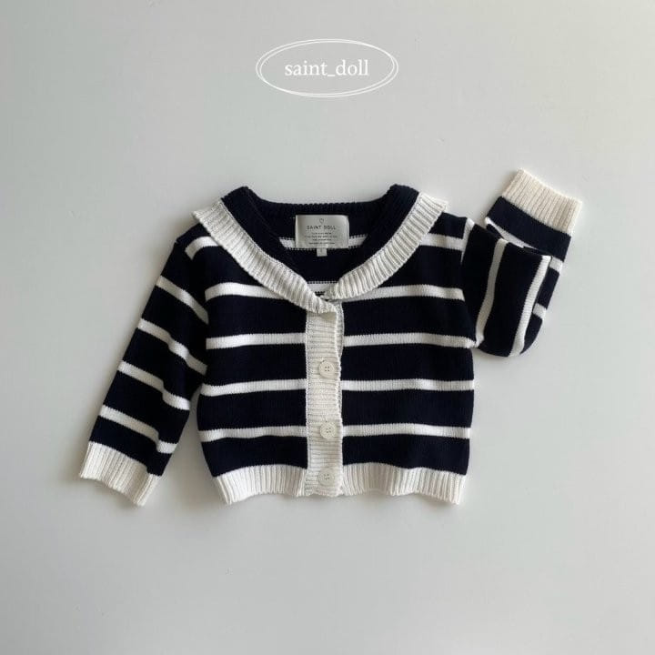 Saint Doll - Korean Children Fashion - #stylishchildhood - Sailor Knit Cardigan - 3