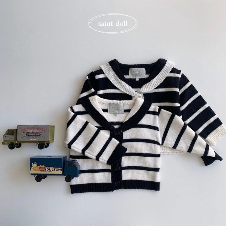 Saint Doll - Korean Children Fashion - #todddlerfashion - Sailor Knit Cardigan