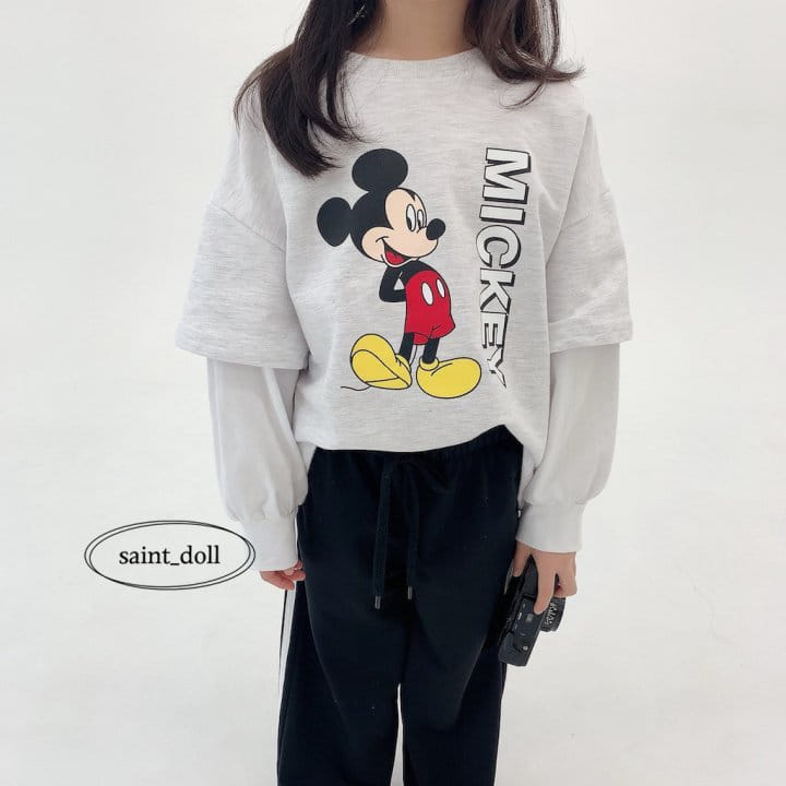 Saint Doll - Korean Children Fashion - #toddlerclothing - Overlap M Sweatshirt With Mom - 10
