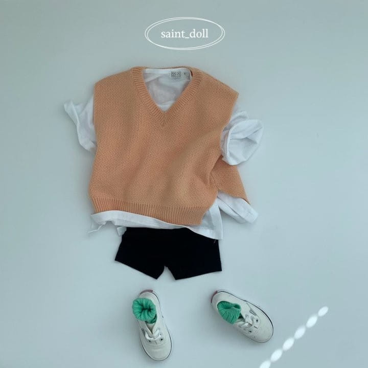 Saint Doll - Korean Children Fashion - #todddlerfashion - Side Slit Vest With Mom - 4