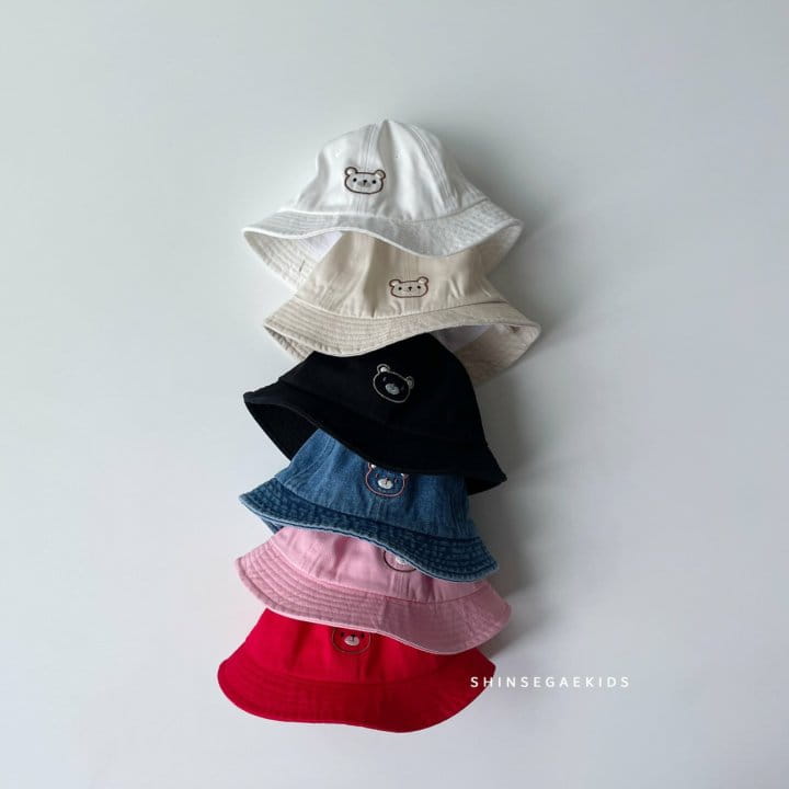 Shinseage Kids - Korean Baby Fashion - #babyboutique - Bear String Bucket Hat