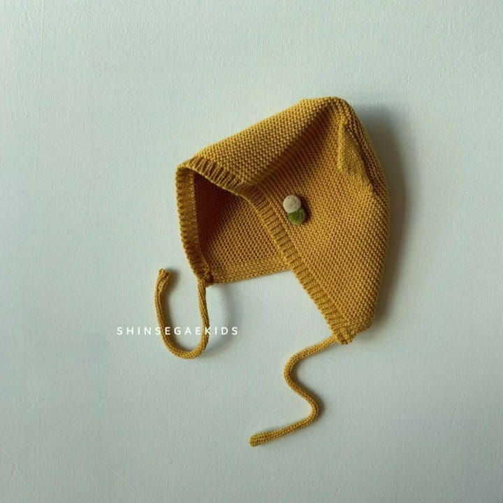 Shinseage Kids - Korean Baby Fashion - #babyoutfit - Bead Knit Bonnet - 5