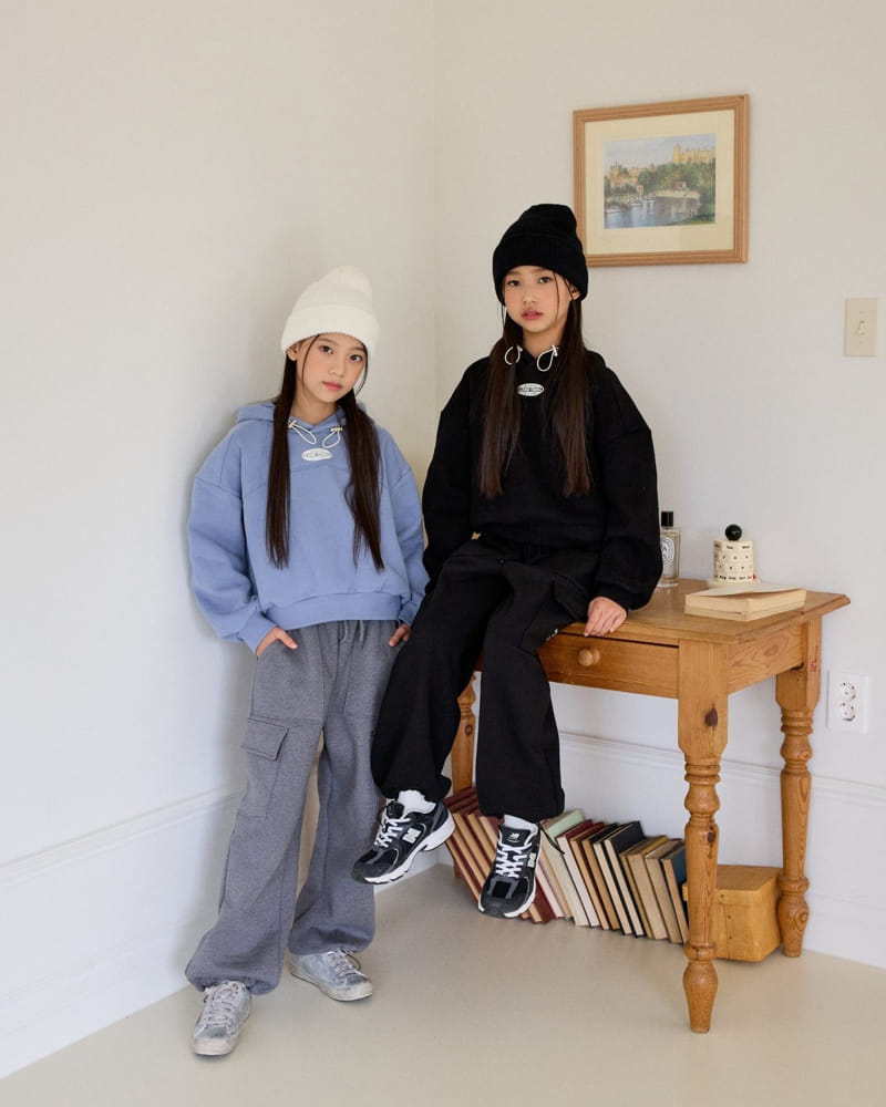Sm2 - Korean Children Fashion - #Kfashion4kids - Slit Hoody Tee - 7