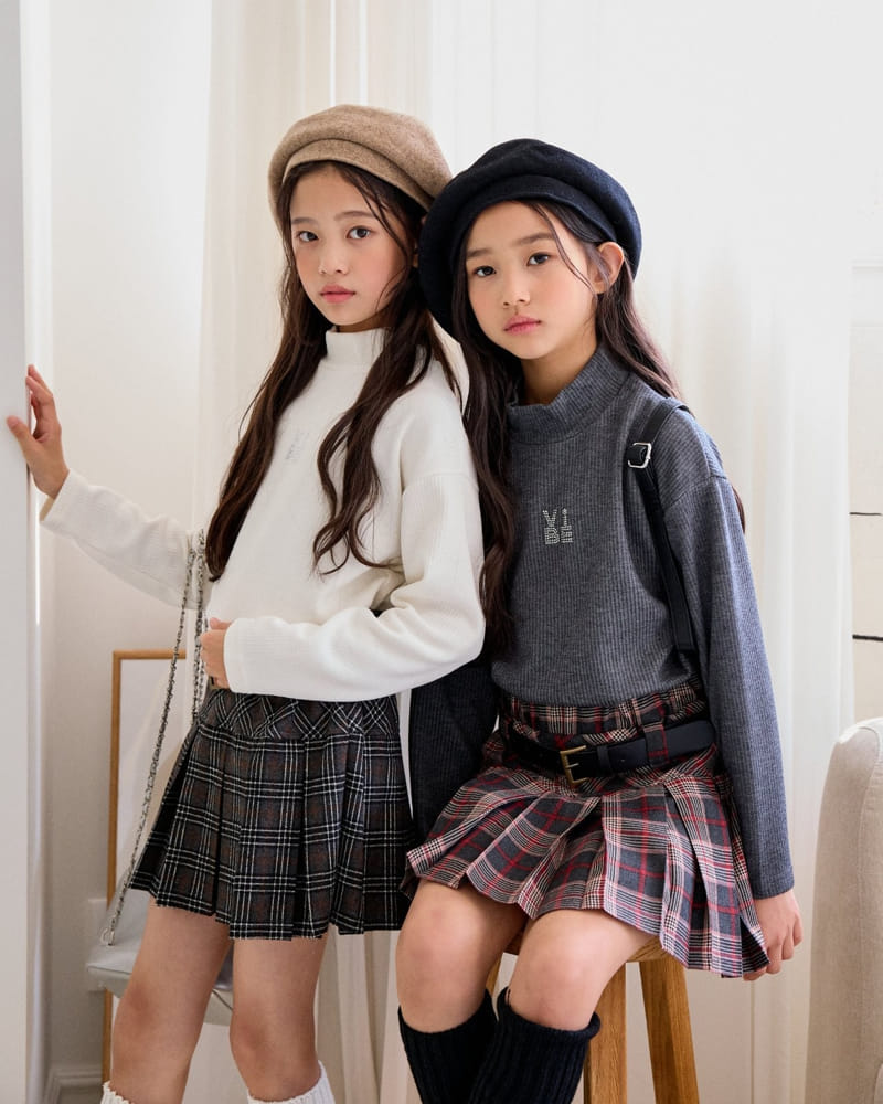 Sm2 - Korean Children Fashion - #childofig - Check W Skirt