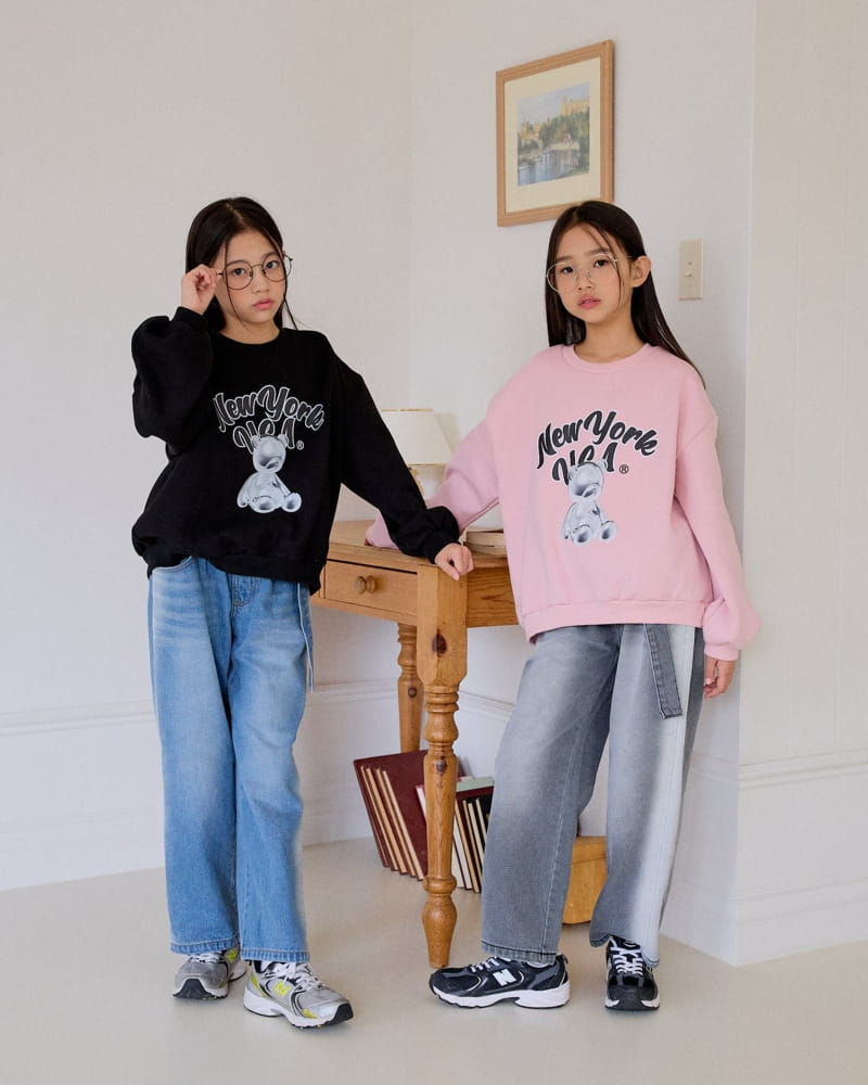 Sm2 - Korean Children Fashion - #childrensboutique - Brush Fleece Denim Pants - 11