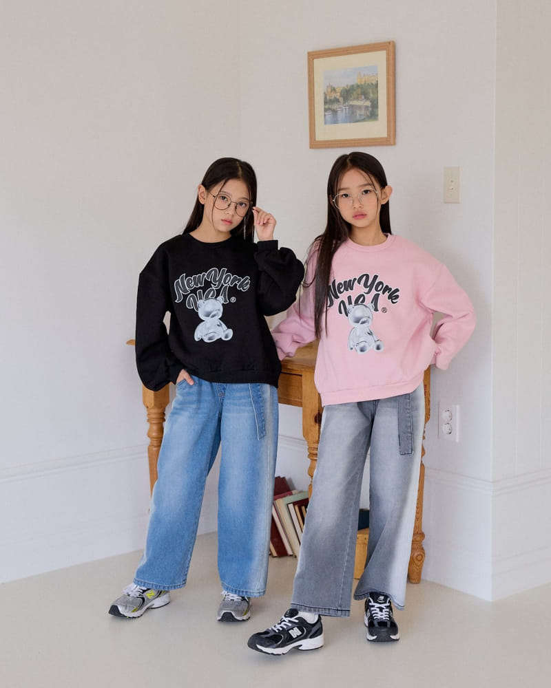 Sm2 - Korean Children Fashion - #fashionkids - New York Bear Sweatshirt - 11