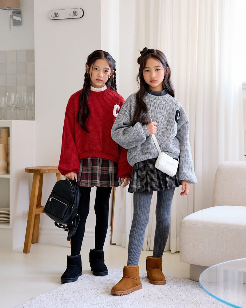 Sm2 - Korean Children Fashion - #fashionkids - Check W Skirt - 5
