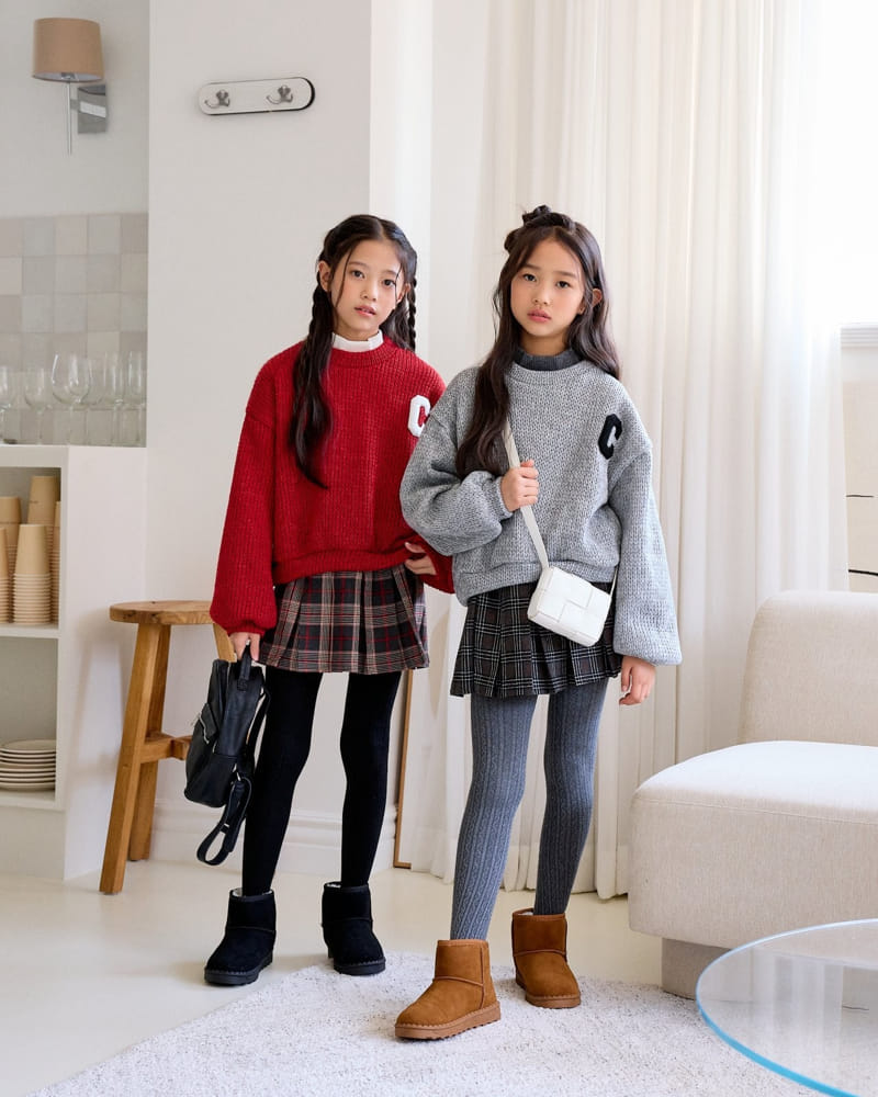 Sm2 - Korean Children Fashion - #kidsshorts - Check W Skirt - 6