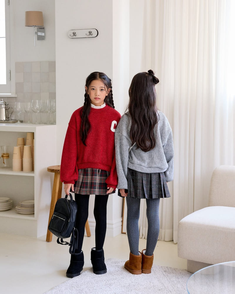 Sm2 - Korean Children Fashion - #kidzfashiontrend - Check W Skirt - 8