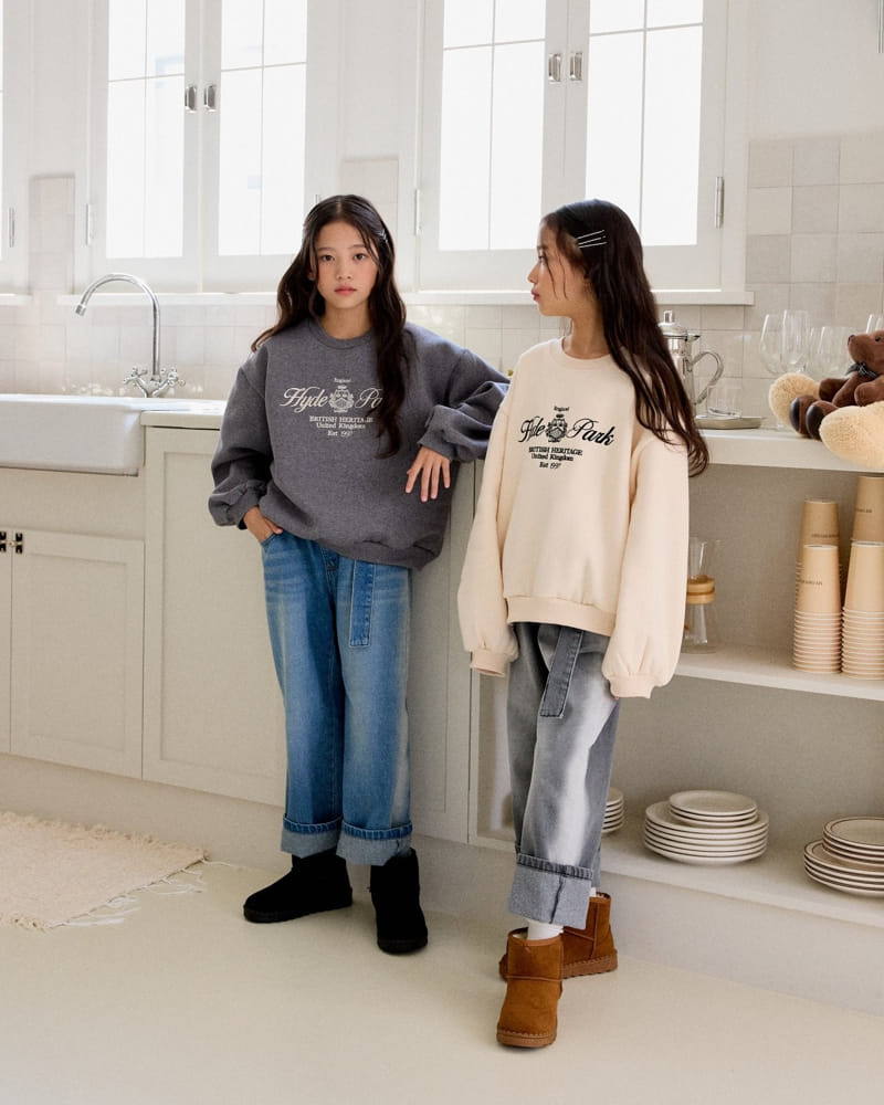 Sm2 - Korean Children Fashion - #littlefashionista - Brush Fleece Denim Pants - 4