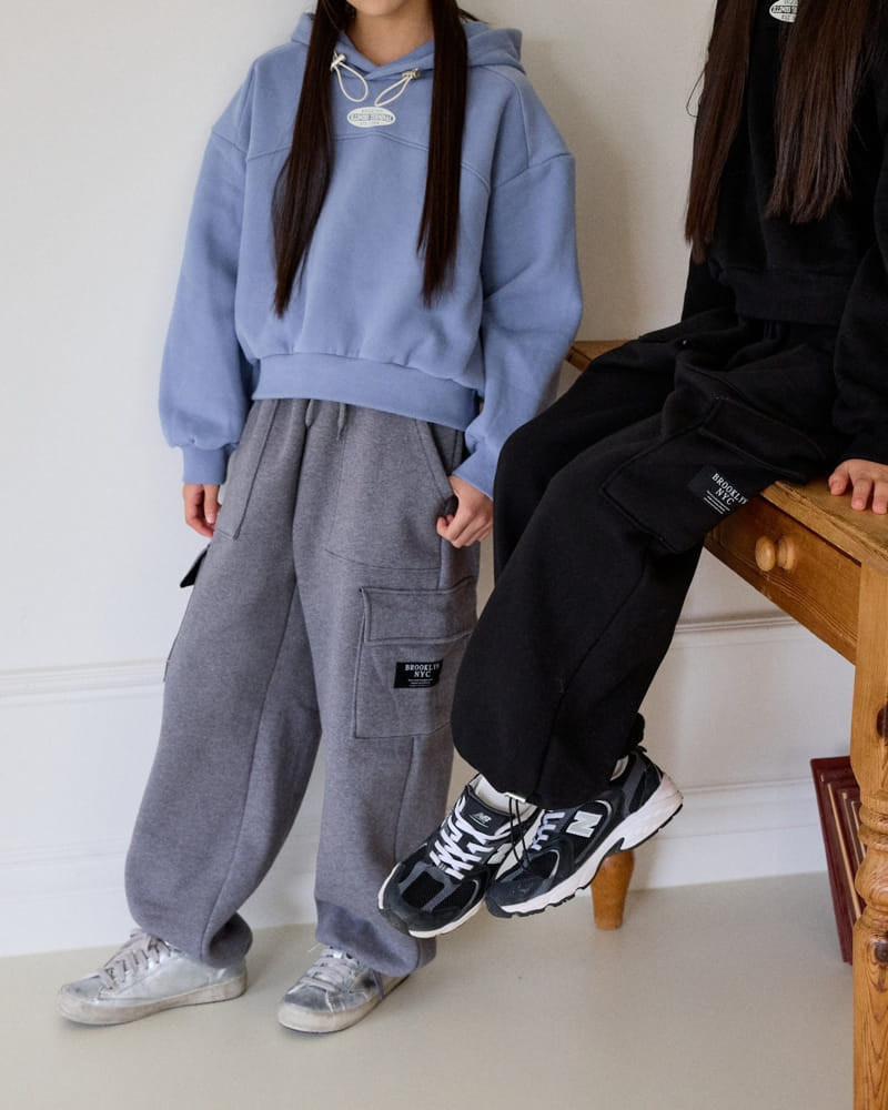 Sm2 - Korean Children Fashion - #minifashionista - Slit Hoody Tee - 10