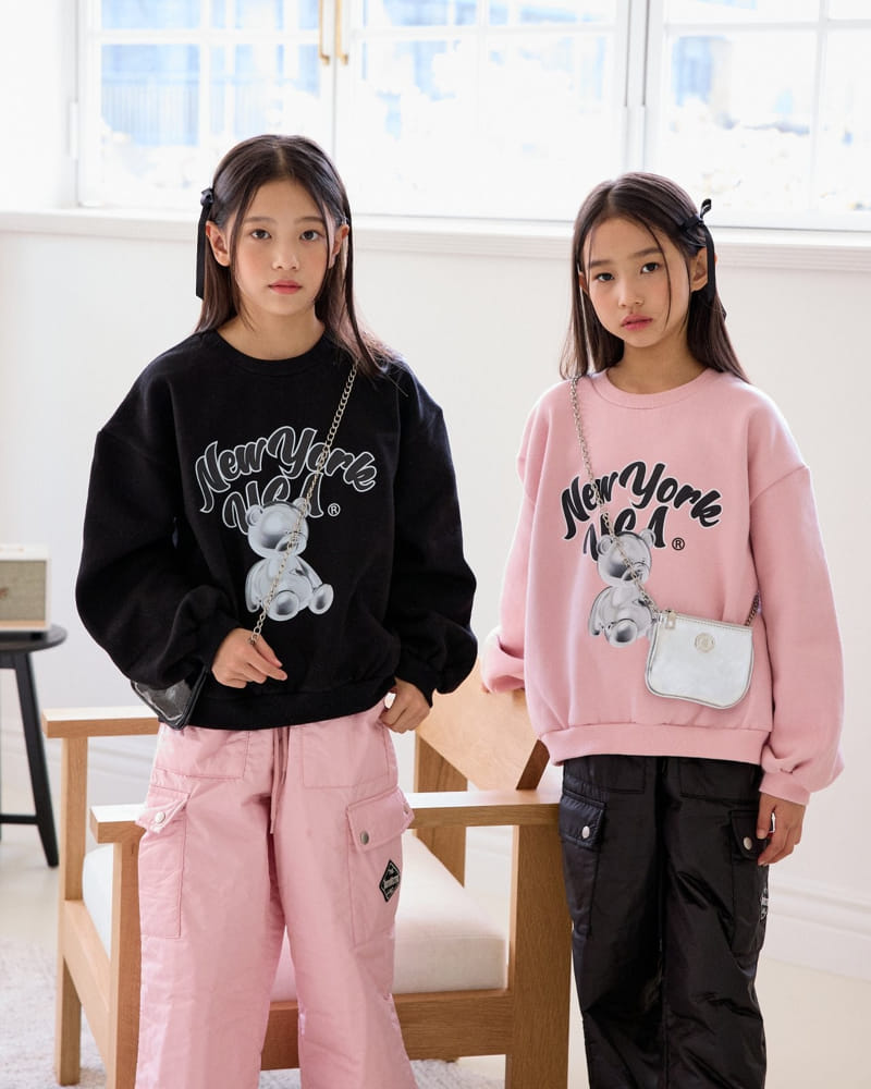 Sm2 - Korean Children Fashion - #prettylittlegirls - New York Bear Sweatshirt - 3