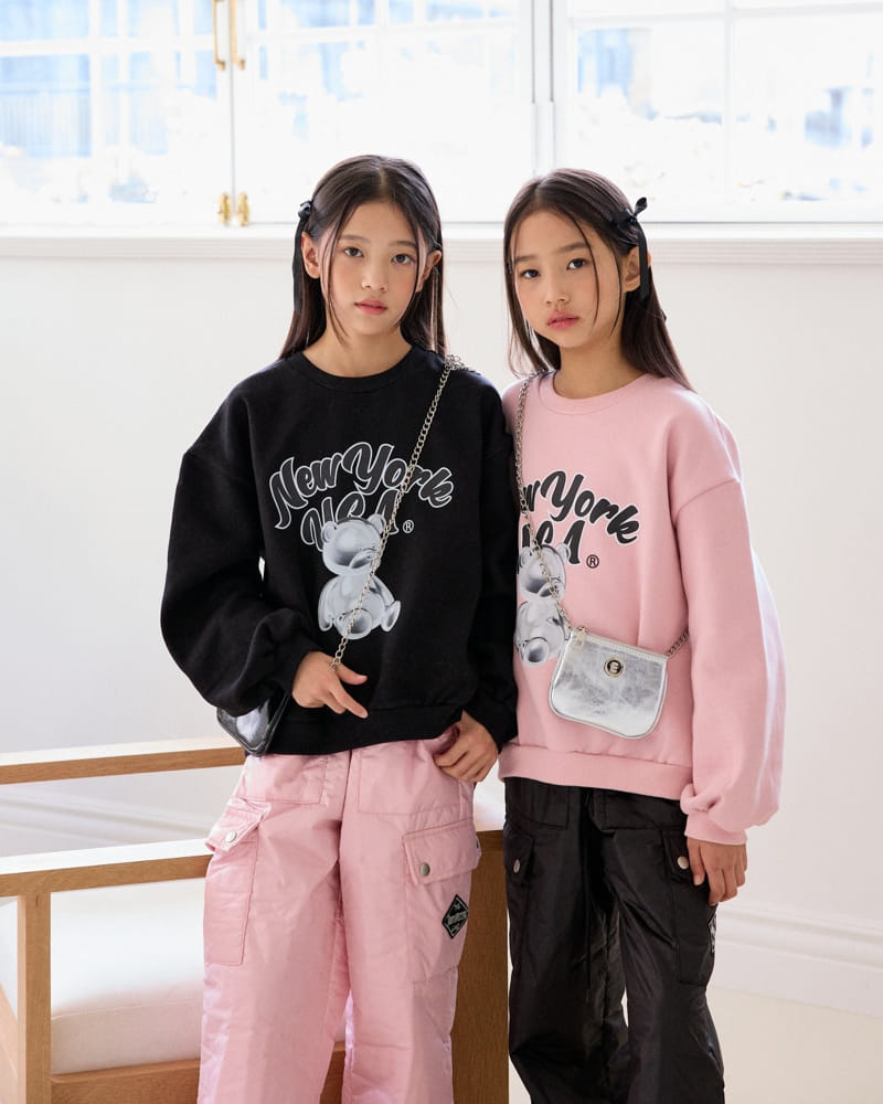 Sm2 - Korean Children Fashion - #prettylittlegirls - New York Bear Sweatshirt - 4