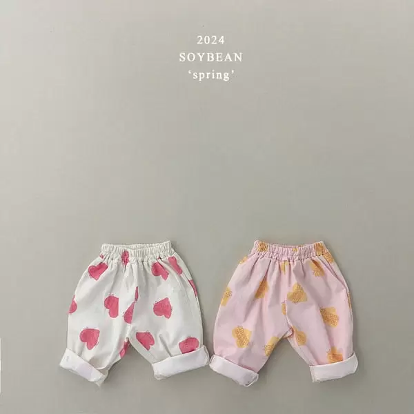 Soybean - Korean Children Fashion - #Kfashion4kids - Heart Abeng C Pants