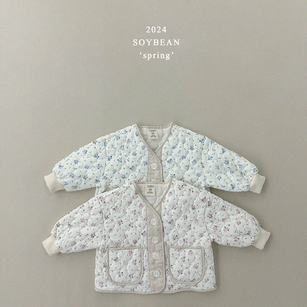 Soybean - Korean Children Fashion - #childofig - Spring Flower Scent Quilting Jacket - 9