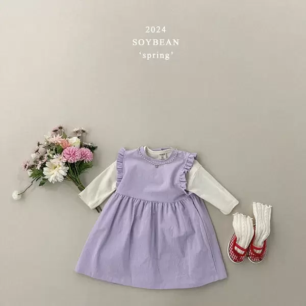 Soybean - Korean Children Fashion - #childofig - C Frill One-Piece - 3