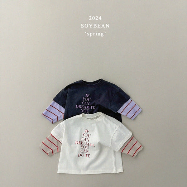 Soybean - Korean Children Fashion - #childofig - Loose Sleeves Layered Tee - 9