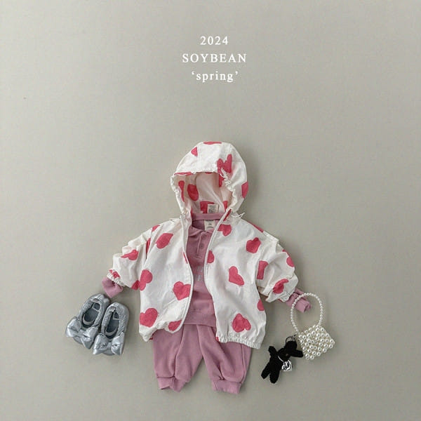 Soybean - Korean Children Fashion - #childofig - Heart Windbreak - 6