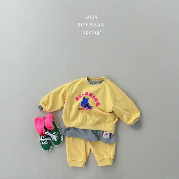 Soybean - Korean Children Fashion - #childofig - Lucky Anroro Top Bottom Set - 3