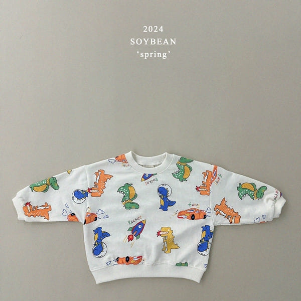 Soybean - Korean Children Fashion - #childofig - Dinosaur Roar Top Bottom Set - 11