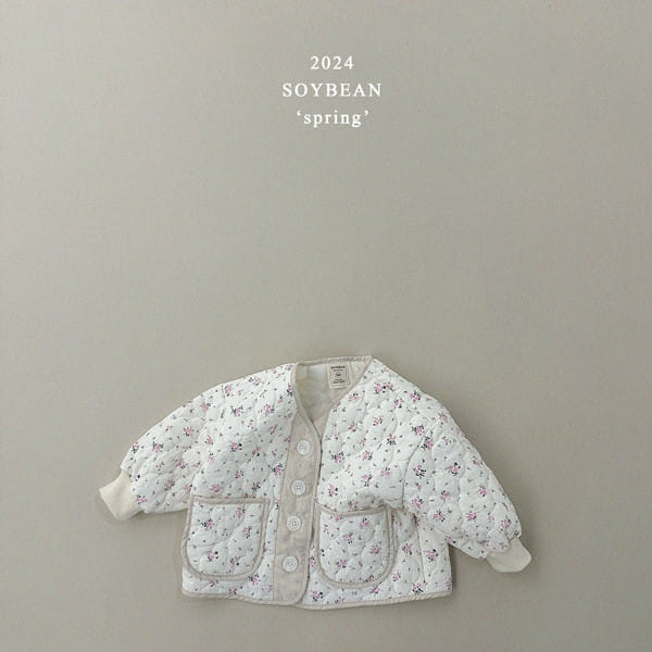 Soybean - Korean Children Fashion - #childrensboutique - Spring Flower Scent Quilting Jacket - 10
