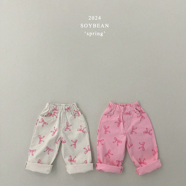 Soybean - Korean Children Fashion - #childrensboutique - Ribbon Wide Pants - 9