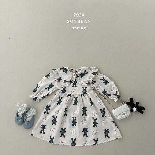 Soybean - Korean Children Fashion - #childrensboutique - Rabbit Doll One-Piece - 2