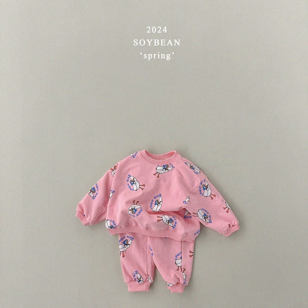 Soybean - Korean Children Fashion - #childrensboutique - Duck Quack Quack Top Bottom Set - 9
