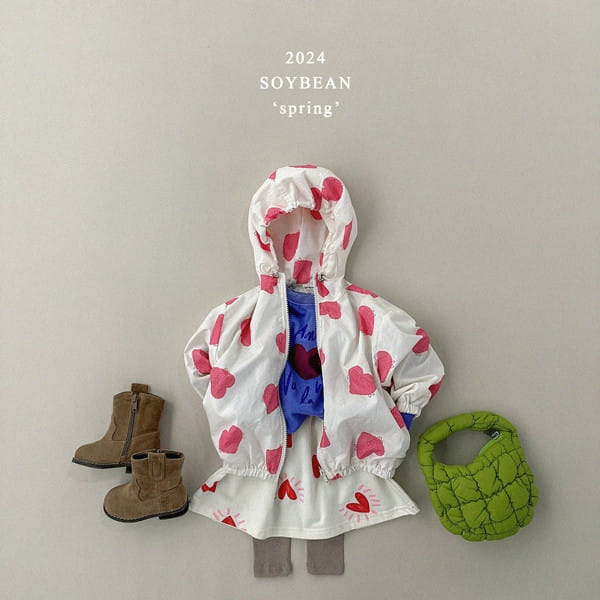 Soybean - Korean Children Fashion - #designkidswear - Heart Windbreak - 8