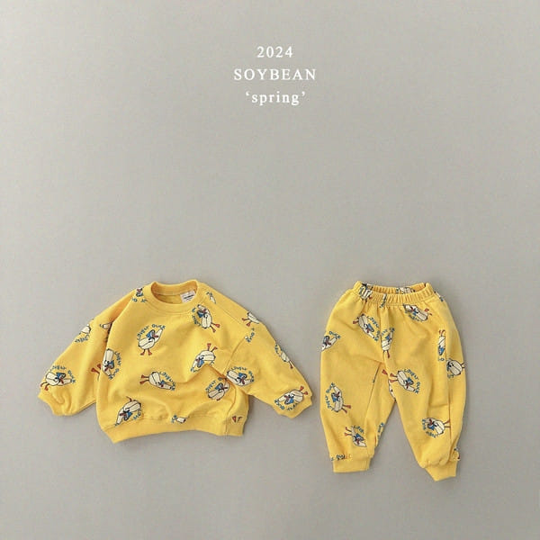 Soybean - Korean Children Fashion - #designkidswear - Duck Quack Quack Top Bottom Set - 10