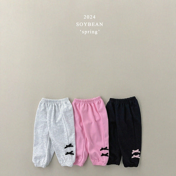 Soybean - Korean Children Fashion - #discoveringself - Ribbon Jogger Pants - 8