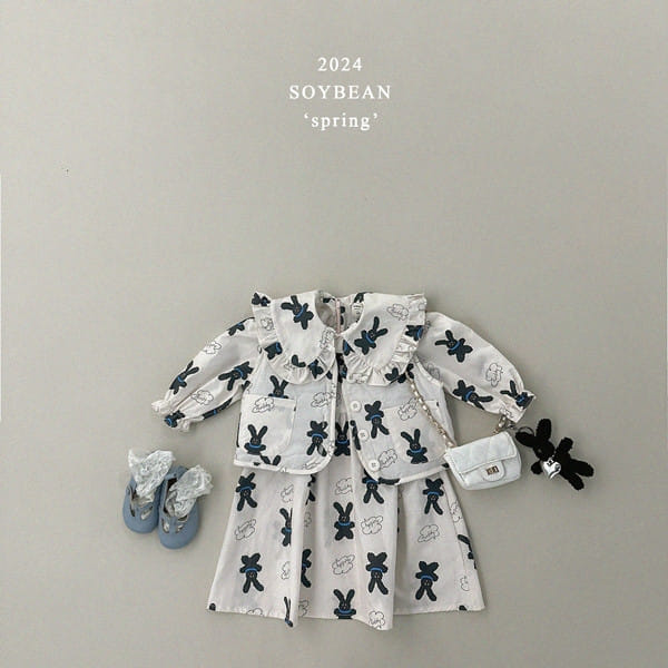 Soybean - Korean Children Fashion - #designkidswear - Rabbit Doll One-Piece - 4
