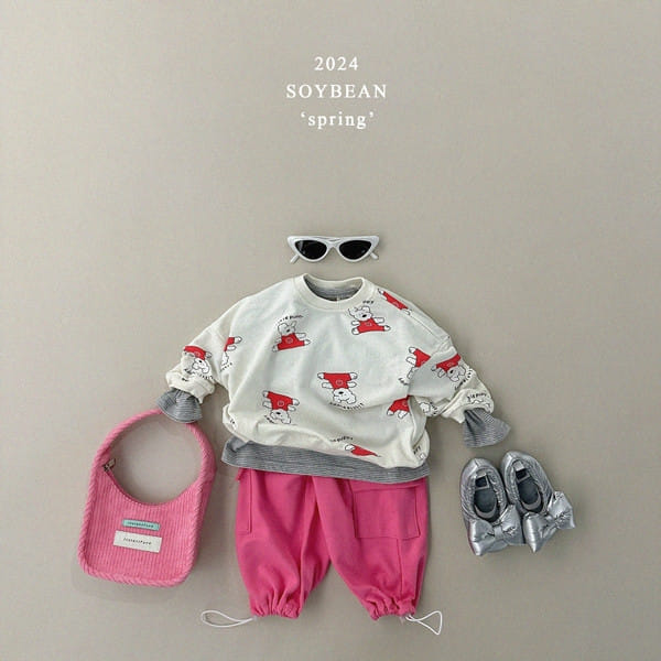 Soybean - Korean Children Fashion - #fashionkids - String Wide Cargo Pants - 3