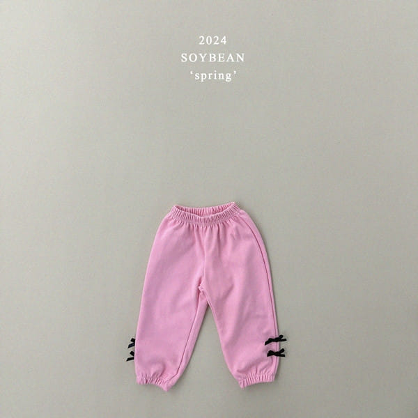 Soybean - Korean Children Fashion - #kidsshorts - Ribbon Jogger Pants - 10