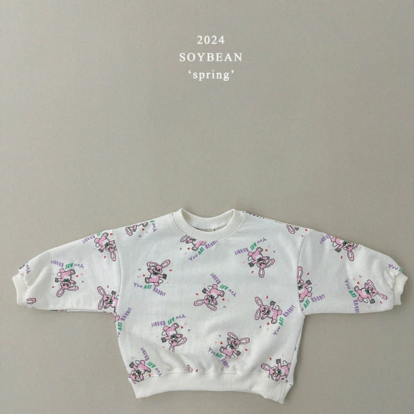 Soybean - Korean Children Fashion - #kidsshorts - Bunny Friends Top Bottom Set - 11