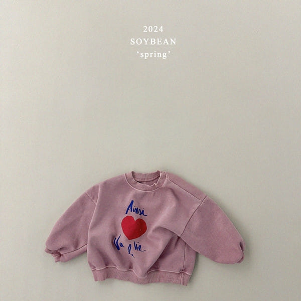 Soybean - Korean Children Fashion - #kidsshorts - Dyeing Heart Sweatshirt - 10