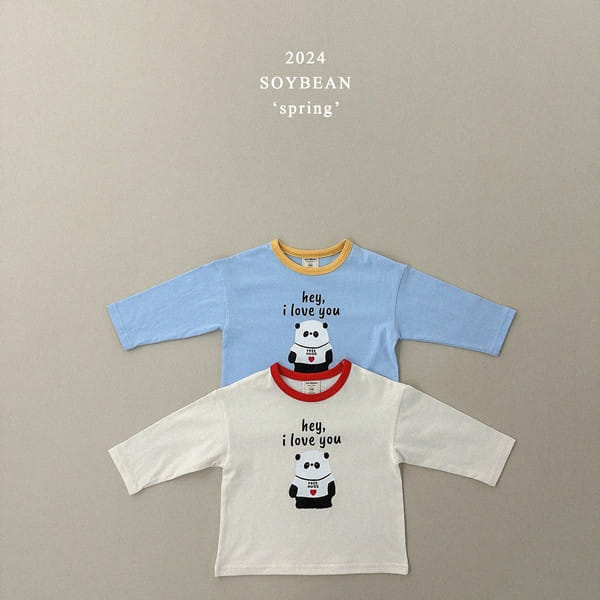 Soybean - Korean Children Fashion - #kidsstore - Give Me a Hug  Panda Tee - 10