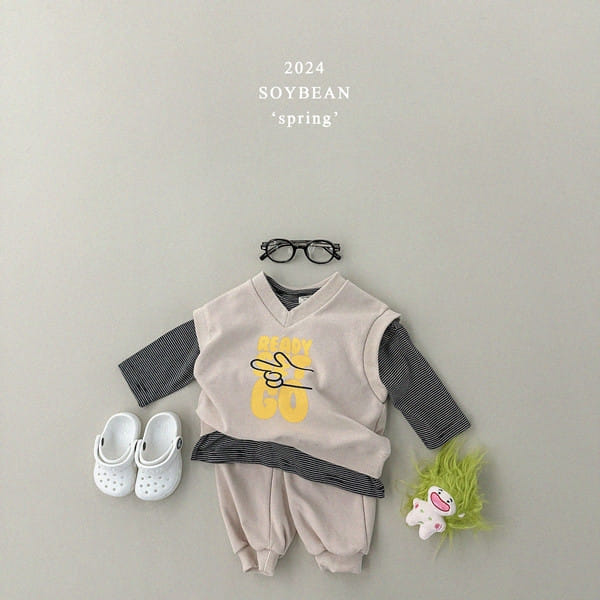 Soybean - Korean Children Fashion - #kidsstore - Ready Go Top Bottom Set - 3
