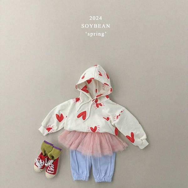 Soybean - Korean Children Fashion - #kidzfashiontrend - Heart Pew Pew Crop Hoody - 3
