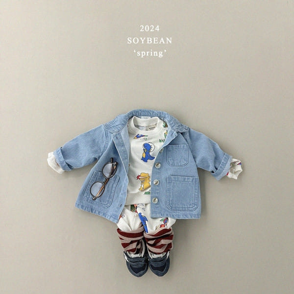 Soybean - Korean Children Fashion - #kidsstore - Spring Denim Jacket - 4