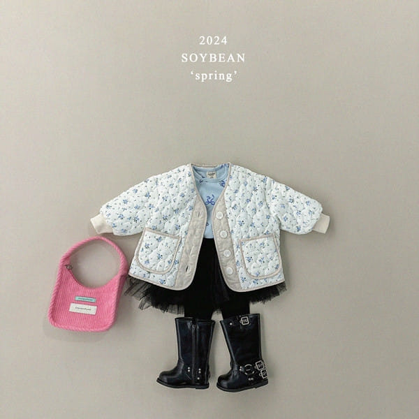 Soybean - Korean Children Fashion - #magicofchildhood - Spring Flower Scent Quilting Jacket - 3
