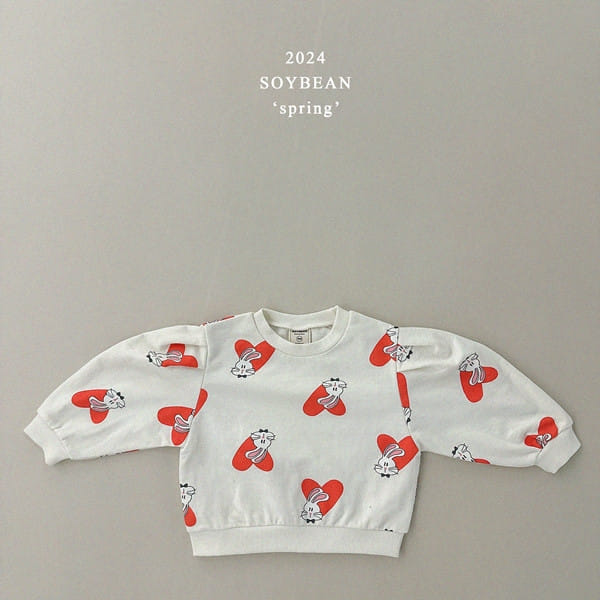 Soybean - Korean Children Fashion - #magicofchildhood - Heart Bunny Top Bottom Set - 8