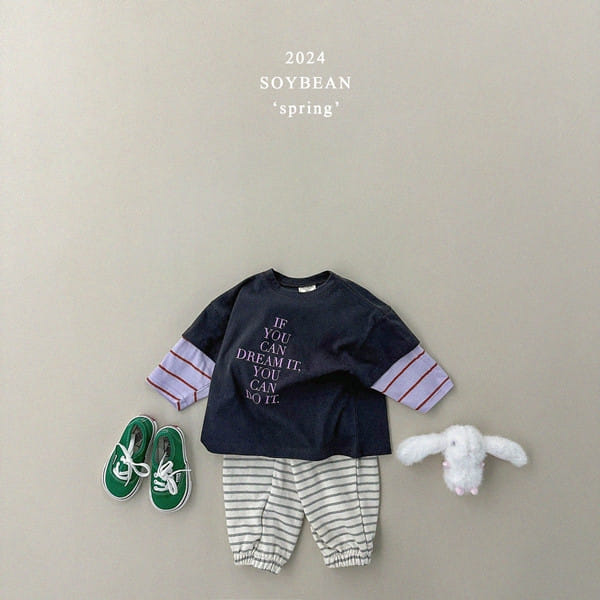 Soybean - Korean Children Fashion - #magicofchildhood - Loose Sleeves Layered Tee - 5