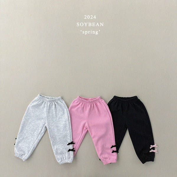 Soybean - Korean Children Fashion - #magicofchildhood - Ribbon Jogger Pants