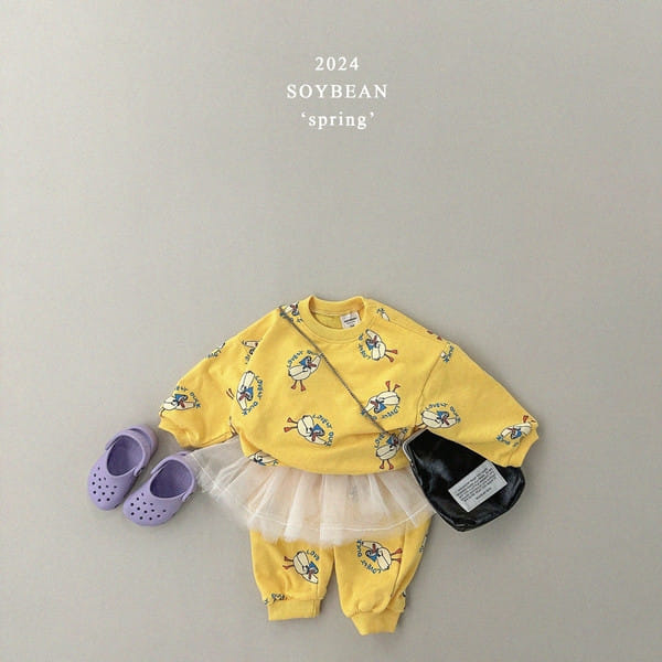 Soybean - Korean Children Fashion - #magicofchildhood - Duck Quack Quack Top Bottom Set - 2